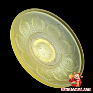 Mâm bồng đá lưu ly điểm thêm hoa văn cửu liên sang trọng