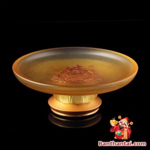 Mâm bồng Thần Tài khắc chữ Phật mbtt-012