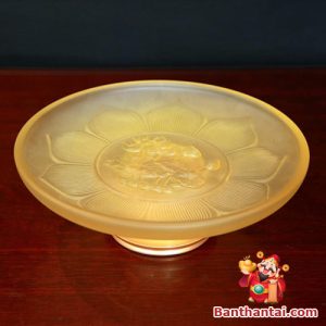 Mâm bồng Thần Tài cửu liên hoa sen mbtt-013