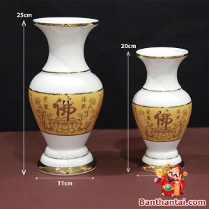 Kích thước chi tiết lọ hoa Thần Tài