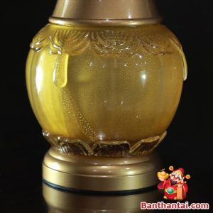 Lọ hoa Thần Tài viền hoa kim ngọc lhtt-016