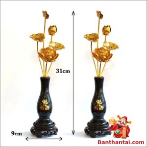Hình ảnh đôi bình hoa với thông số kỹ thuật
