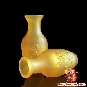 Lọ hoa Thần Tài hoa sen nổi lhtt-021