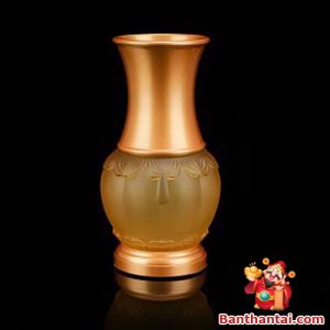Hình ảnh Lọ hoa Thần Tài lưu ly viền hoa lhtt-024