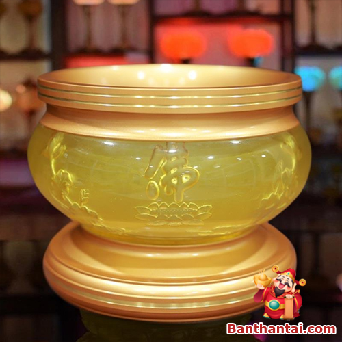 Bát hương Thần Tài Hà Vận lưu ly bhtt-012