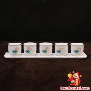 Bộ chén thờ Thần Tài 5 chén cttt-015