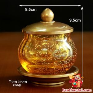 Toàn cảnh chén với kích thước 9.5cm x 8.5cm