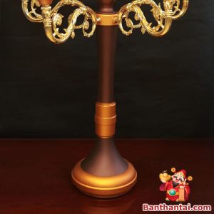 Thân và gốc đèn mạ kim vàng – cổ điển, ấm cúng