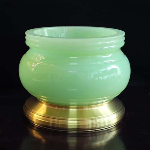 Hình ảnh bát hương Thần Tài đá lưu ly bhtt-025