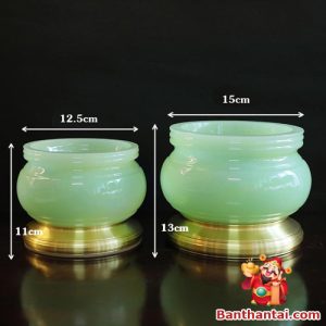 Bát hương Thần Tài đá lưu ly bhtt-025