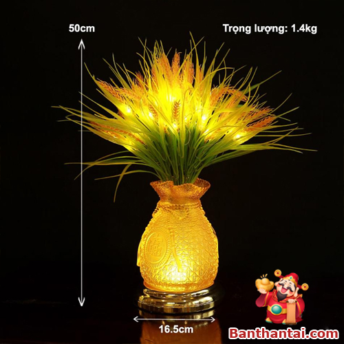 Kích thước 50cm x 16.5cm, nặng 1.4kg – nhỏ gọn, phù hợp nhiều loại bàn thờ và không gian nội thất