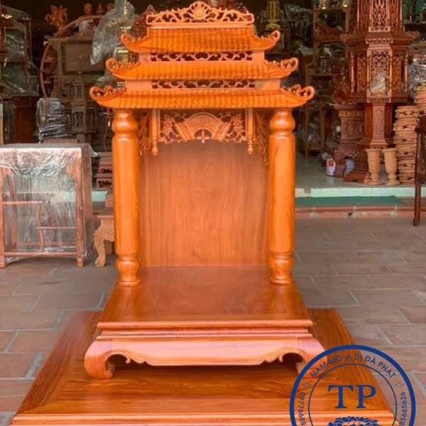 Mẫu bàn thờ Thần Tài gỗ hương tại Tịnh Phương Mẫu bàn thờ Thần Tài gỗ hương tại Tịnh Phương