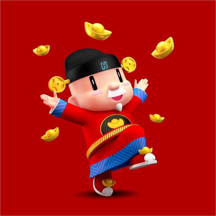 Hình ảnh Thần Tài may mắn
