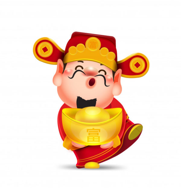 Hình ảnh Thần Tài may mắn