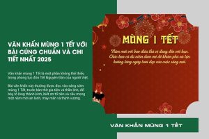Văn khấn Thần Tài mùng 1 Tết thể hiện lòng thành kính của gia chủ