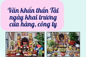 văn khấn Thần Tài ngày khai trương cửa hàng, công ty